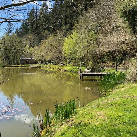 The Goose Nest Luxury Lakeside Shepherd Hut In Cardinham Woods, Cornwall Exterior foto